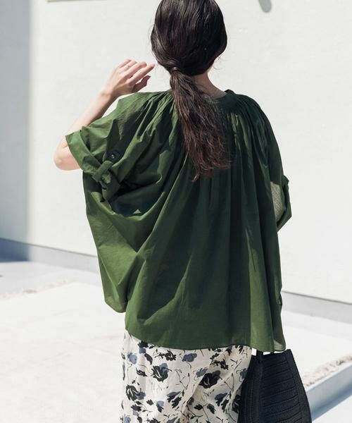 URBAN RESEARCH DOORS / アーバンリサーチ ドアーズ シャツ・ブラウス | コットンボイルロールアップスリーブブラウス | 詳細13