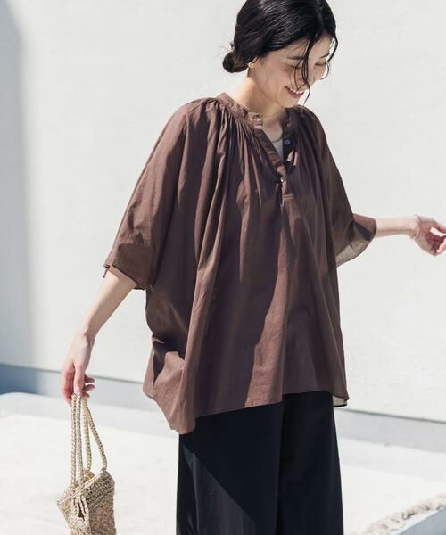 URBAN RESEARCH DOORS / アーバンリサーチ ドアーズ シャツ・ブラウス | コットンボイルロールアップスリーブブラウス | 詳細21