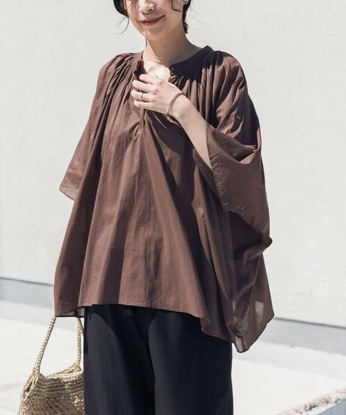 URBAN RESEARCH DOORS / アーバンリサーチ ドアーズ シャツ・ブラウス | コットンボイルロールアップスリーブブラウス | 詳細22