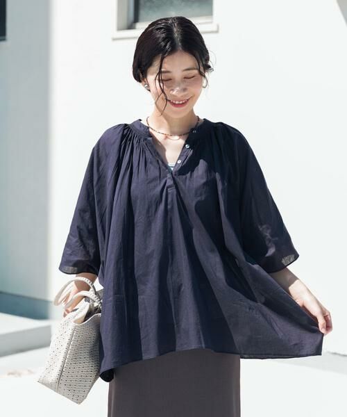 URBAN RESEARCH DOORS / アーバンリサーチ ドアーズ シャツ・ブラウス | コットンボイルロールアップスリーブブラウス | 詳細29