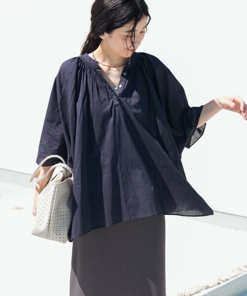 URBAN RESEARCH DOORS / アーバンリサーチ ドアーズ シャツ・ブラウス | コットンボイルロールアップスリーブブラウス | 詳細30