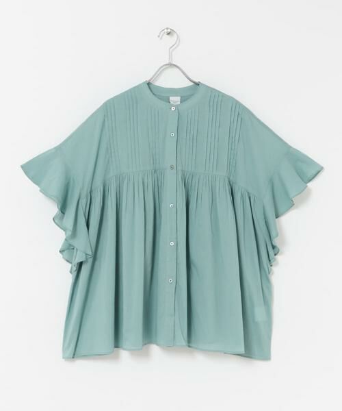 URBAN RESEARCH DOORS / アーバンリサーチ ドアーズ シャツ・ブラウス | 『WEB/一部店舗限定カラー』コットンボイルピンタックフレアスリーブブラウス | 詳細17