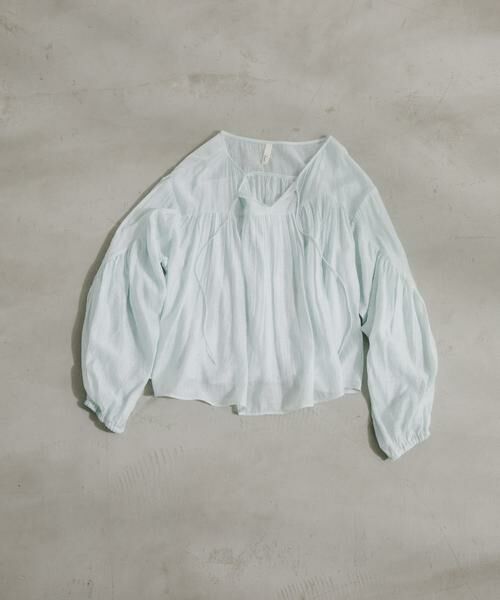 URBAN RESEARCH DOORS / アーバンリサーチ ドアーズ シャツ・ブラウス | Soft Crinkle Blouse（ミント）