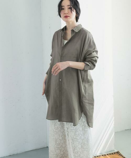 URBAN RESEARCH DOORS / アーバンリサーチ ドアーズ シャツ・ブラウス | 『WEB/一部店舗限定カラー』ラミーコットンビックシャツ | 詳細2