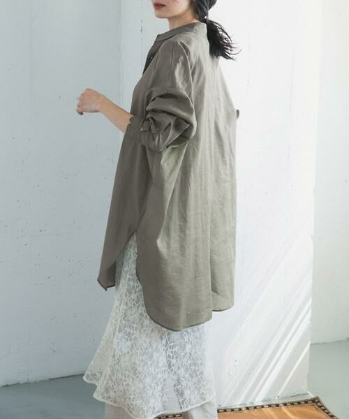 URBAN RESEARCH DOORS / アーバンリサーチ ドアーズ シャツ・ブラウス | 『WEB/一部店舗限定カラー』ラミーコットンビックシャツ | 詳細3