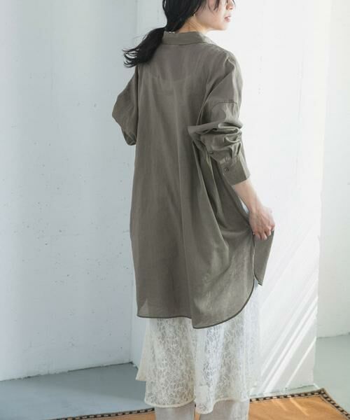 URBAN RESEARCH DOORS / アーバンリサーチ ドアーズ シャツ・ブラウス | 『WEB/一部店舗限定カラー』ラミーコットンビックシャツ | 詳細4