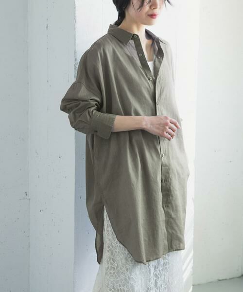 URBAN RESEARCH DOORS / アーバンリサーチ ドアーズ シャツ・ブラウス | 『WEB/一部店舗限定カラー』ラミーコットンビックシャツ | 詳細5