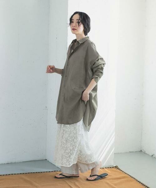 URBAN RESEARCH DOORS / アーバンリサーチ ドアーズ シャツ・ブラウス | 『WEB/一部店舗限定カラー』ラミーコットンビックシャツ | 詳細7