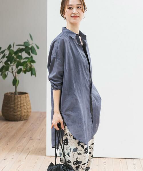 URBAN RESEARCH DOORS / アーバンリサーチ ドアーズ シャツ・ブラウス | 『WEB/一部店舗限定カラー』ラミーコットンビックシャツ | 詳細12