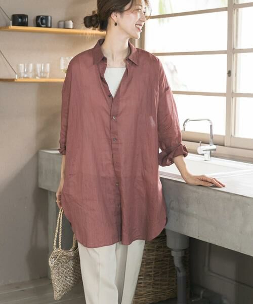 URBAN RESEARCH DOORS / アーバンリサーチ ドアーズ シャツ・ブラウス | 『WEB/一部店舗限定カラー』ラミーコットンビックシャツ | 詳細19