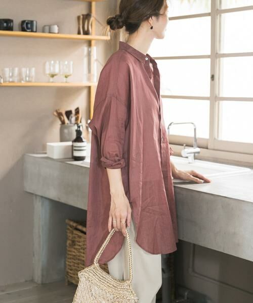 URBAN RESEARCH DOORS / アーバンリサーチ ドアーズ シャツ・ブラウス | 『WEB/一部店舗限定カラー』ラミーコットンビックシャツ | 詳細20