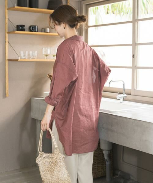 URBAN RESEARCH DOORS / アーバンリサーチ ドアーズ シャツ・ブラウス | 『WEB/一部店舗限定カラー』ラミーコットンビックシャツ | 詳細22