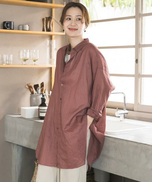 URBAN RESEARCH DOORS / アーバンリサーチ ドアーズ シャツ・ブラウス | 『WEB/一部店舗限定カラー』ラミーコットンビックシャツ | 詳細23