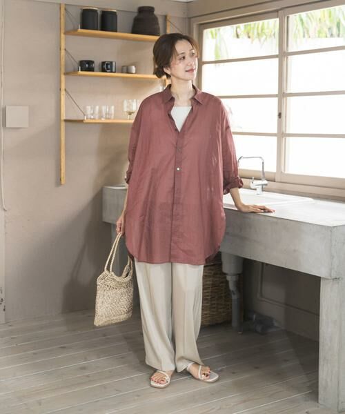 URBAN RESEARCH DOORS / アーバンリサーチ ドアーズ シャツ・ブラウス | 『WEB/一部店舗限定カラー』ラミーコットンビックシャツ | 詳細24