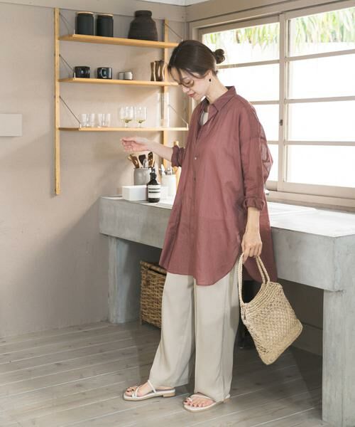 URBAN RESEARCH DOORS / アーバンリサーチ ドアーズ シャツ・ブラウス | 『WEB/一部店舗限定カラー』ラミーコットンビックシャツ | 詳細25