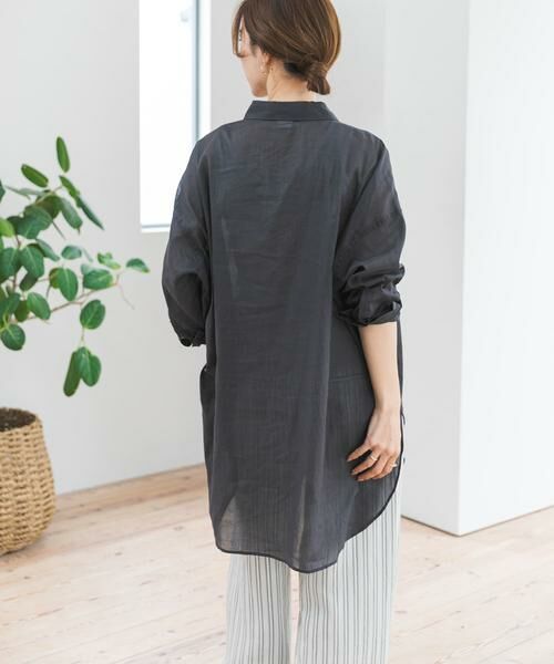 URBAN RESEARCH DOORS / アーバンリサーチ ドアーズ シャツ・ブラウス | 『WEB/一部店舗限定カラー』ラミーコットンビックシャツ | 詳細30