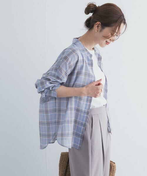URBAN RESEARCH DOORS / アーバンリサーチ ドアーズ シャツ・ブラウス | チェックシアーシャツ | 詳細5