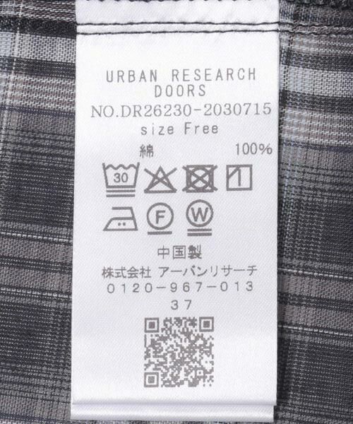 URBAN RESEARCH DOORS / アーバンリサーチ ドアーズ シャツ・ブラウス | チェックシアーシャツ | 詳細10