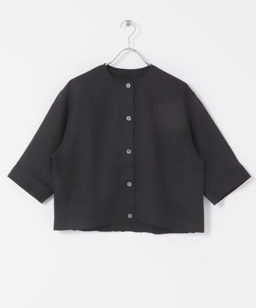 URBAN RESEARCH DOORS / アーバンリサーチ ドアーズ シャツ・ブラウス | ノーカラーバックギャザーブラウス | 詳細1