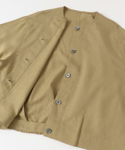 URBAN RESEARCH DOORS / アーバンリサーチ ドアーズ シャツ・ブラウス | ノーカラーバックギャザーブラウス | 詳細4