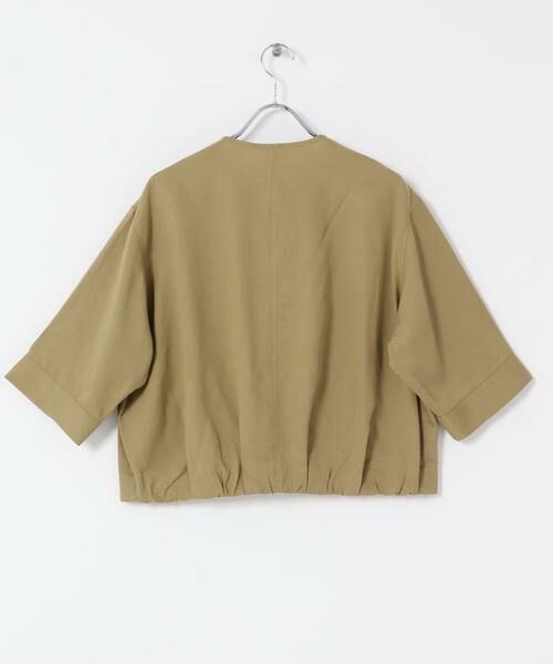 URBAN RESEARCH DOORS / アーバンリサーチ ドアーズ シャツ・ブラウス | ノーカラーバックギャザーブラウス | 詳細5