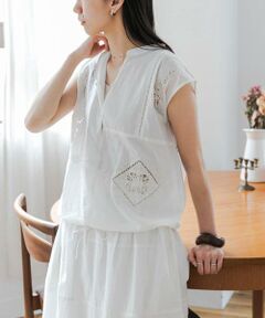 URBAN RESEARCH DOORS / アーバンリサーチ ドアーズ シャツ・ブラウス | パッチワーク刺繍ブラウス