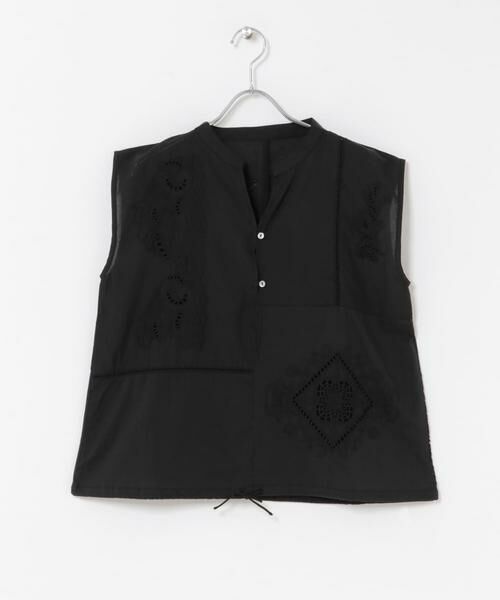 URBAN RESEARCH DOORS / アーバンリサーチ ドアーズ シャツ・ブラウス | パッチワーク刺繍ブラウス（スミクロ）