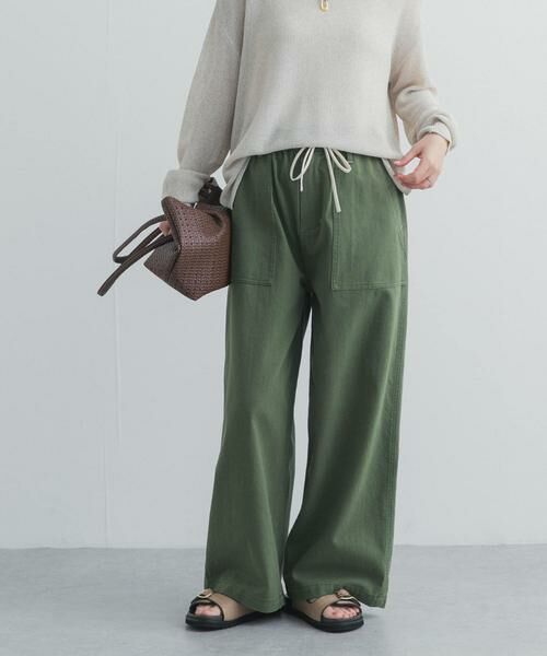 URBAN RESEARCH DOORS / アーバンリサーチ ドアーズ その他パンツ | コットンベーカーパンツ（カーキ）