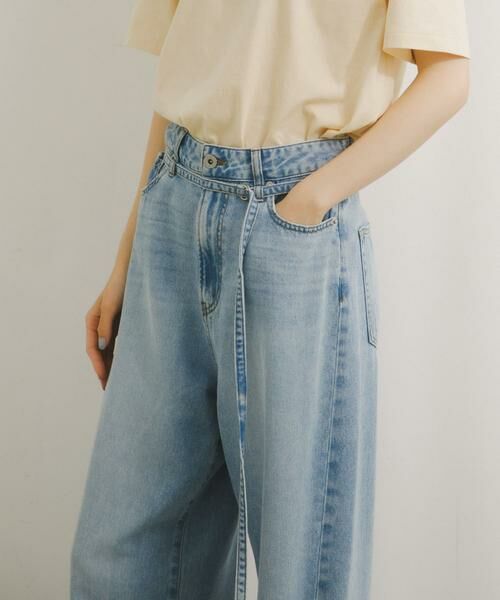 URBAN RESEARCH DOORS / アーバンリサーチ ドアーズ デニムパンツ | Belted Light Denim | 詳細3