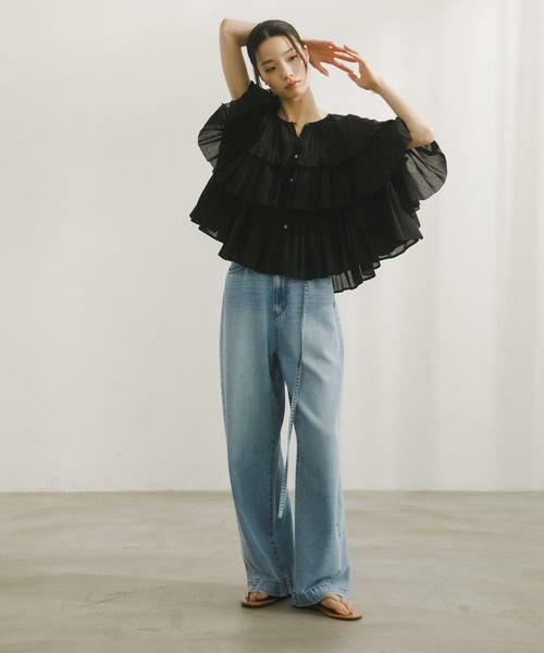 URBAN RESEARCH DOORS / アーバンリサーチ ドアーズ デニムパンツ | Belted Light Denim | 詳細5