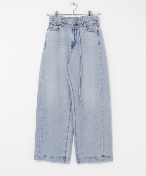 URBAN RESEARCH DOORS / アーバンリサーチ ドアーズ デニムパンツ | Belted Light Denim | 詳細6