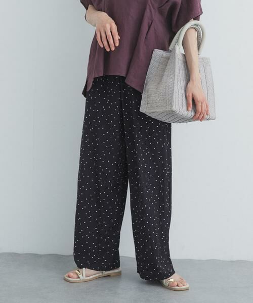 URBAN RESEARCH DOORS / アーバンリサーチ ドアーズ その他パンツ | ドットドライタッチリラックスパンツ | 詳細3