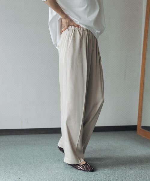 URBAN RESEARCH DOORS / アーバンリサーチ ドアーズ その他パンツ | トロミタックギャザーパンツ | 詳細3