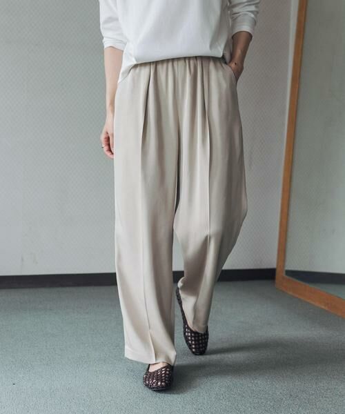 URBAN RESEARCH DOORS / アーバンリサーチ ドアーズ その他パンツ | トロミタックギャザーパンツ | 詳細4