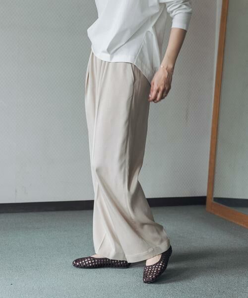 URBAN RESEARCH DOORS / アーバンリサーチ ドアーズ その他パンツ | トロミタックギャザーパンツ | 詳細6