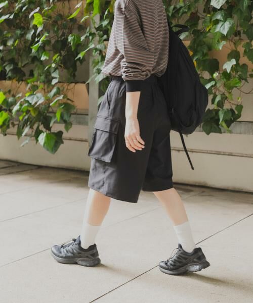 URBAN RESEARCH DOORS / アーバンリサーチ ドアーズ その他パンツ | 『スタッフ企画』ハーフカーゴパンツ（ブラック）