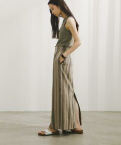 URBAN RESEARCH DOORS / アーバンリサーチ ドアーズ スカート | Linen Stripe I-Line Skirt