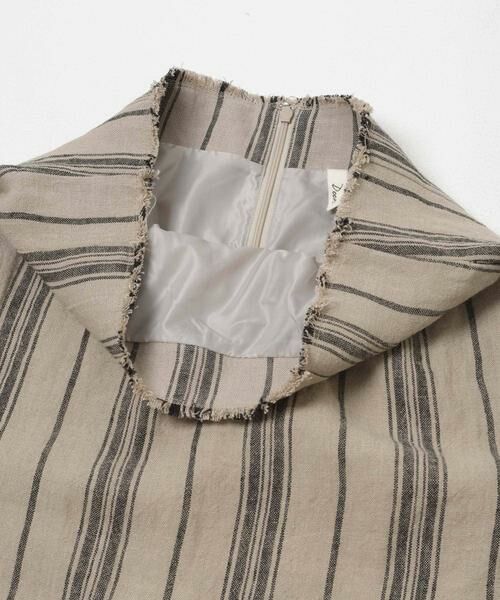 URBAN RESEARCH DOORS / アーバンリサーチ ドアーズ スカート | Linen Stripe I-Line Skirt | 詳細5