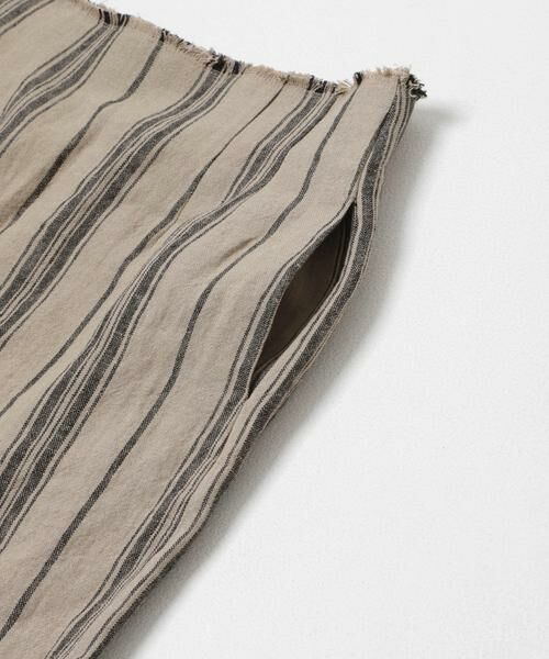 URBAN RESEARCH DOORS / アーバンリサーチ ドアーズ スカート | Linen Stripe I-Line Skirt | 詳細6