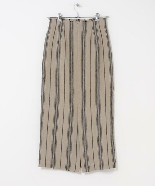 URBAN RESEARCH DOORS / アーバンリサーチ ドアーズ スカート | Linen Stripe I-Line Skirt | 詳細7