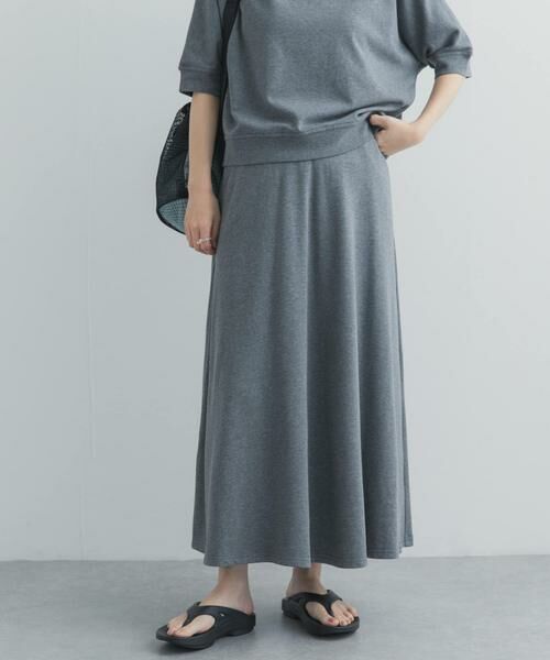 URBAN RESEARCH DOORS / アーバンリサーチ ドアーズ スカート | モダールコットン裏毛イージースカート | 詳細2