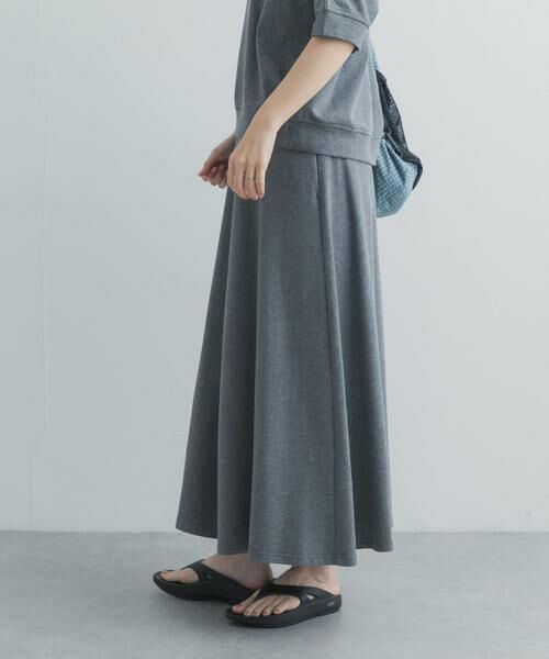 URBAN RESEARCH DOORS / アーバンリサーチ ドアーズ スカート | モダールコットン裏毛イージースカート | 詳細4