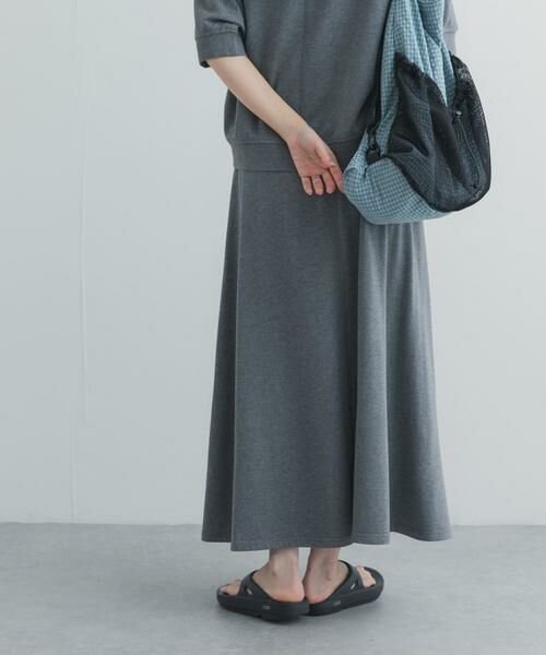 URBAN RESEARCH DOORS / アーバンリサーチ ドアーズ スカート | モダールコットン裏毛イージースカート | 詳細5