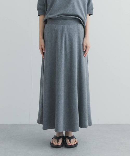 URBAN RESEARCH DOORS / アーバンリサーチ ドアーズ スカート | モダールコットン裏毛イージースカート | 詳細8