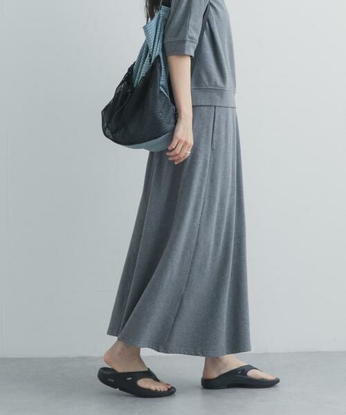 URBAN RESEARCH DOORS / アーバンリサーチ ドアーズ スカート | モダールコットン裏毛イージースカート（ホワイト系その他）