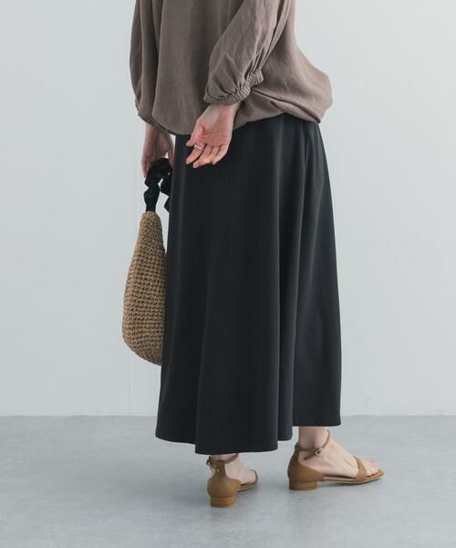 URBAN RESEARCH DOORS / アーバンリサーチ ドアーズ スカート | モダールコットン裏毛イージースカート | 詳細18
