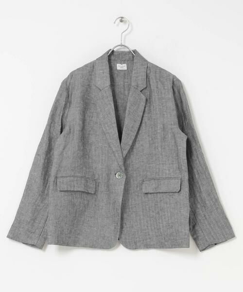 URBAN RESEARCH DOORS / アーバンリサーチ ドアーズ その他アウター | ヘリンボーンリネンジャケット | 詳細11