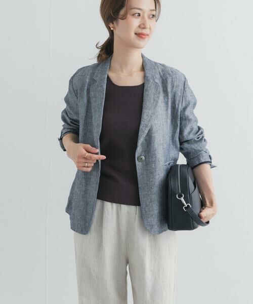 URBAN RESEARCH DOORS / アーバンリサーチ ドアーズ その他アウター | ヘリンボーンリネンジャケット | 詳細5