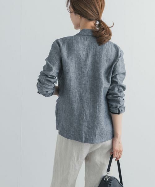 URBAN RESEARCH DOORS / アーバンリサーチ ドアーズ その他アウター | ヘリンボーンリネンジャケット | 詳細6