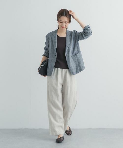 URBAN RESEARCH DOORS / アーバンリサーチ ドアーズ その他アウター | ヘリンボーンリネンジャケット | 詳細7